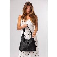 Pure Luxuries London Women's 'Grace' Leather Shoulder Bag in Black
