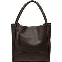 Pure Luxuries London Women's 'Florence' Leather Tote Bag in Dark Brown