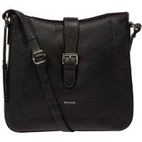 Pure Luxuries London Women's 'Honour' Leather Cross Body Bag in Black