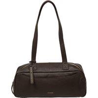 Pure Luxuries London Women's 'Mercy' Leather Handbag in Dark Brown