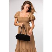 Pure Luxuries London Women's 'Verity' Suede Evening Bag in Black