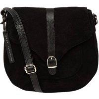 Pure Luxuries London Women's 'Azura' Suede Cross Body Bag in Black