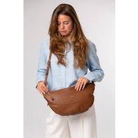 Pure Luxuries London Women's 'Emilia' Leather Cross Body Bag in Tan