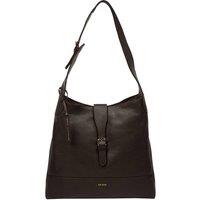 Pure Luxuries London Women's 'Rowena' Leather Shoulder Bag in Dark Brown