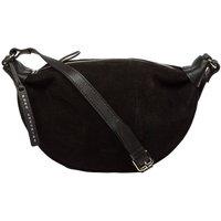 Pure Luxuries London Women's 'Harper' Suede Cross Body Bag in Black