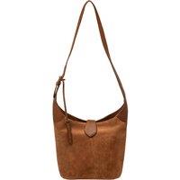 Pure Luxuries London Women's 'Aria' Suede Shoulder Bag in Tan