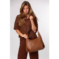 Pure Luxuries London Women's 'Kirsten' Leather Shoulder Bag in Tan