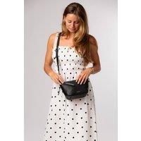 Pure Luxuries London Women's 'Solene' Leather Cross Body Bag in Black