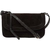 Cultured London Women's 'Ashe' Suede Mini Cross Body Bag in Black
