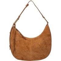 Cultured London Women's 'Kacey' Suede & Leather Shoulder Bag in Tan