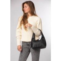 Cultured London Women's 'Phoenix' Leather Grab Bag in Black