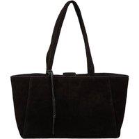 Cultured London Women's 'Matilde' Suede Handbag in Black