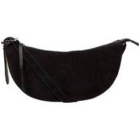 Cultured London Women's 'Carine' Suede Cross Body Bag in Black
