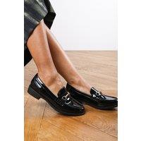 Where's That From Women's 'Samara' Accent Detail Loafer in Black | Size: 4