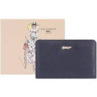 Paul Costelloe Women's Pansy Leather Purse in Dark Navy