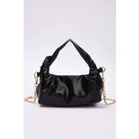 WOVCOR Women's Chain Strap Mini Shoulder Bag in Black