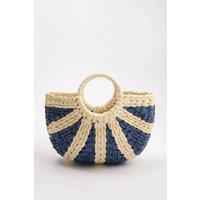 WOVCOR Women's Woven Oval Mid Size Handbag