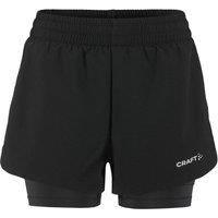 CRAFT Women's ADV Essence 2 in 1 Casual Shorts in Black | Size: Large