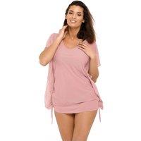 KDMD Women's Smooth Mesh Beach Tunic Cover Up Style 128583 in Dusty Pink | Size: Small
