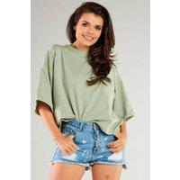 Love Lace Women's Loose Wide Sleeve Blouse in Green