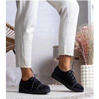 Love Lace Women's Elegant Lace Up Half Shoes with Beaded Brocade Sole Comfort in Black | Size: 4.5