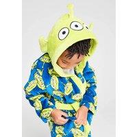 Brand Threads Toy Story Aliens Fleece Robe in Green | Size: 4-5 Years