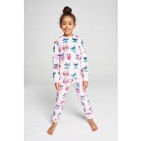 Brand Threads Lilo & Stitch Fleece Twosie Pyjama Set in Pink | Size: 8-9 Years