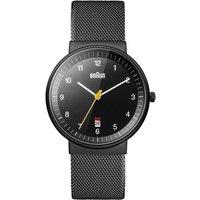 Braun Men's BN0032BKBKMHG Classic 40mm Quartz Watch in Black