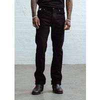 Chet Rock Men's Jerry Lee Twin Stripe Loose Fit Denim Jeans in Black | Size: 32L