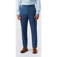 Antique Rogue Men's Blake Texture Regular Trousers in Blue | Size: 38S