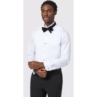 Alexandre Silver Label Men's Long Sleeve Wing Collar Tailored Formal Shirt in White | Size: 18.5 in