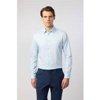 Ted Baker Men's Long Sleeve Slim Fit Formal Shirt in Baby Blue | Size: 16 inches