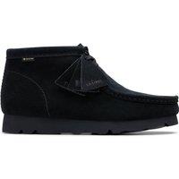Clarks Men's Wallabee Boot GORE-TEX Black Suede Ankle Boots, Wallabee, Lace Up | Size: 7-Standard Fit