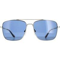 CALVIN KLEIN Men's Square Silver Smoke Grey CK19136S