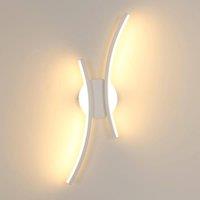 COMELY Indoor Wall Lights, 20W Curved Acrylic Wall Lights, Warm White 3000K