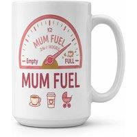 Dyzi Mom Fuel Coffee & Shopping Funny Quote Ceramic Mug White