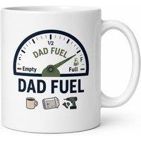 Dyzi Dad Fuel Funny Quote Ceramic Coffee Mug White