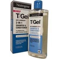 Neutrogena T Gel 2in1 Anti Dandruff Shampoo Conditioner 250ml NEw Formula in White