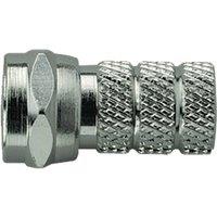 Electrovision F Type Quick Connect Twist On Plug For Rg58 Cable in Metallic Silver