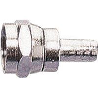 Electrovision F Type Solderless Crimp Type Plug For Rg58 Cable in Metallic Silver