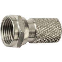 Electrovision F Type Quick Twist On Plug in Metallic Silver