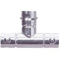 Electrovision Bnc T Adaptor Gp Pin Contact in Metallic Silver