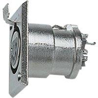 Electrovision 5-pin XLR panel socket for professional audio installations in Metallic Silver