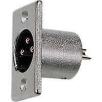 Electrovision 3Pin Xlr Chassis Plug in Metallic Silver