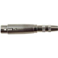 Electrovision XLR female to 6.35mm adaptor for pro audio use in Metallic Silver