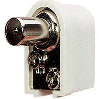 Electrovision Plug R Angle Coax Plug in White