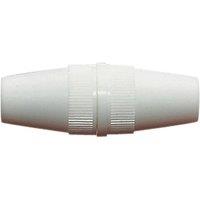 Electrovision Coaxial Cable Joiner in White