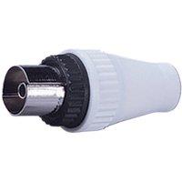 Electrovision 9Mm Coax Line Socket in Metallic Silver
