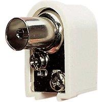 Electrovision 9.5Mm R/A Coax Line Socket Wht in White