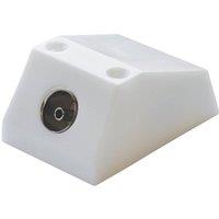 Electrovision Plastic Co Axial Tv O/Let in White